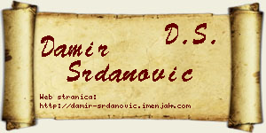 Damir Srdanović vizit kartica